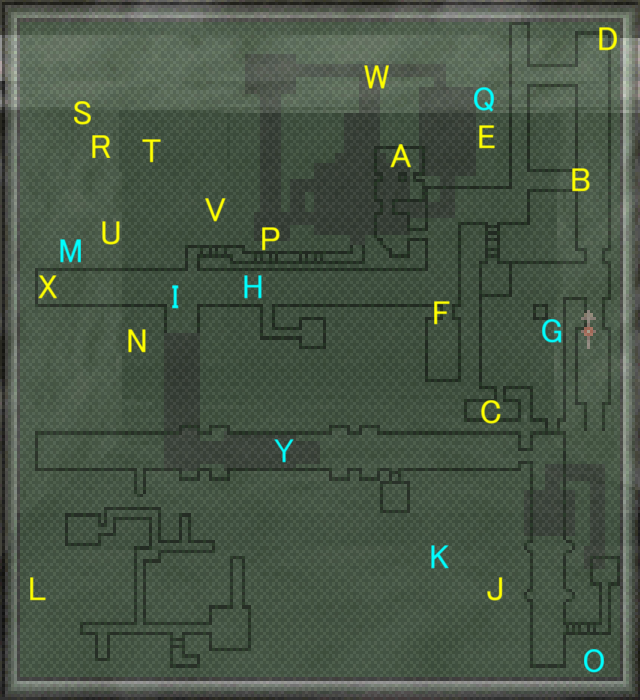 King's Field 2 攻略マップ 海賊の地図 第4詰所